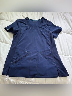 Scrubstar navy blue scrub top